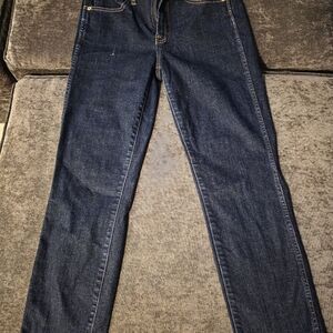 J. Crew Dark Blue Straight Leg Jeans